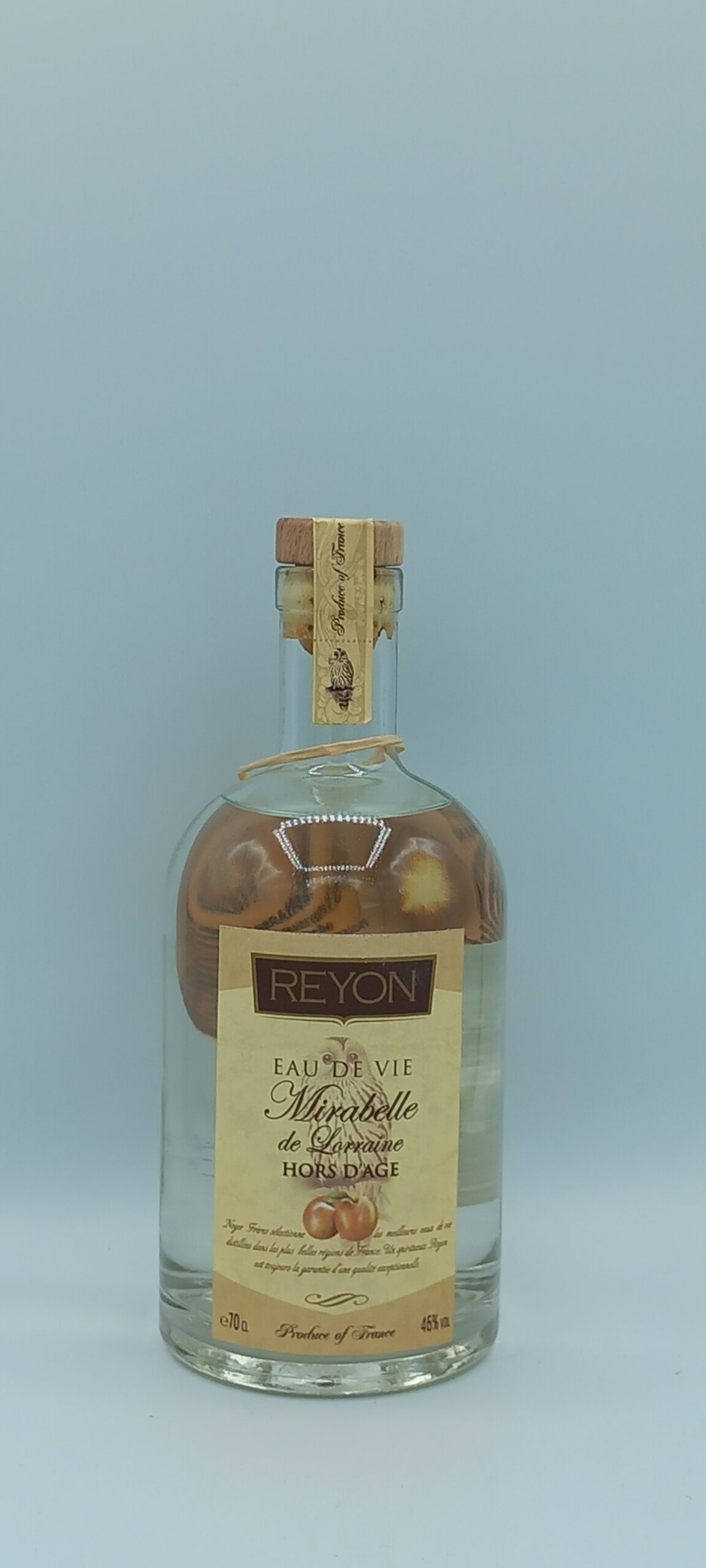 EAU DE VIE DE MIRABELLE REYON DE LORRAINE HORS D AGE NOYER FRERES