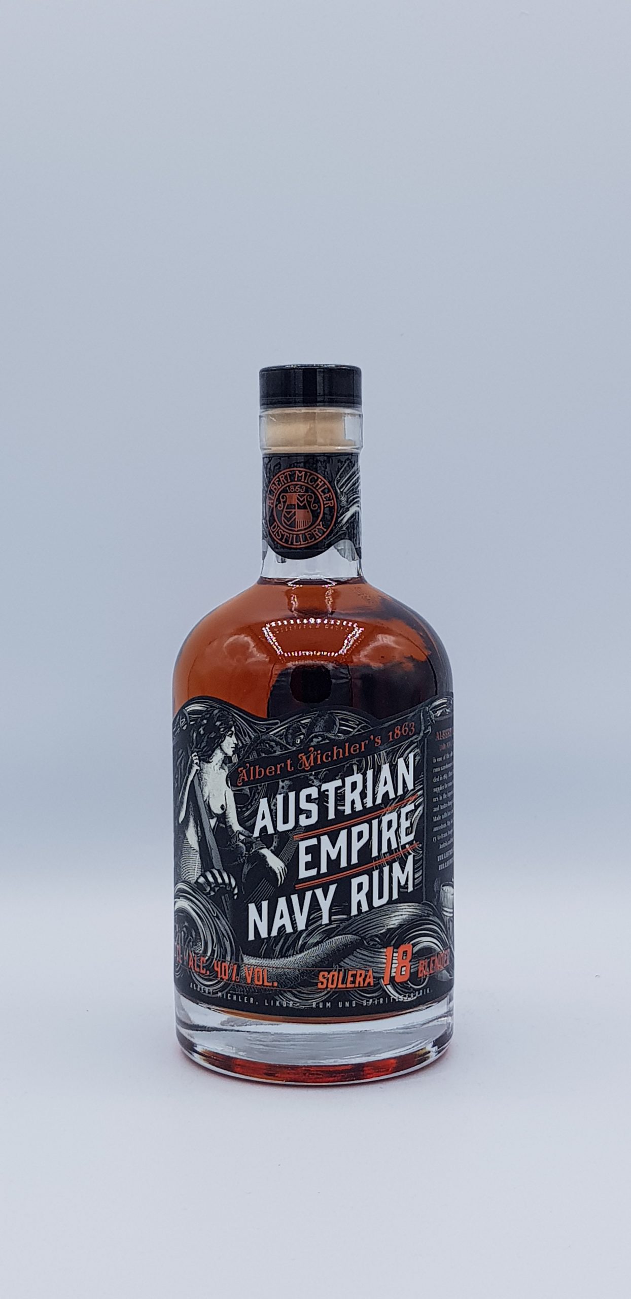 Rhum Austrian Navy Solera 1863 40° 18 ans