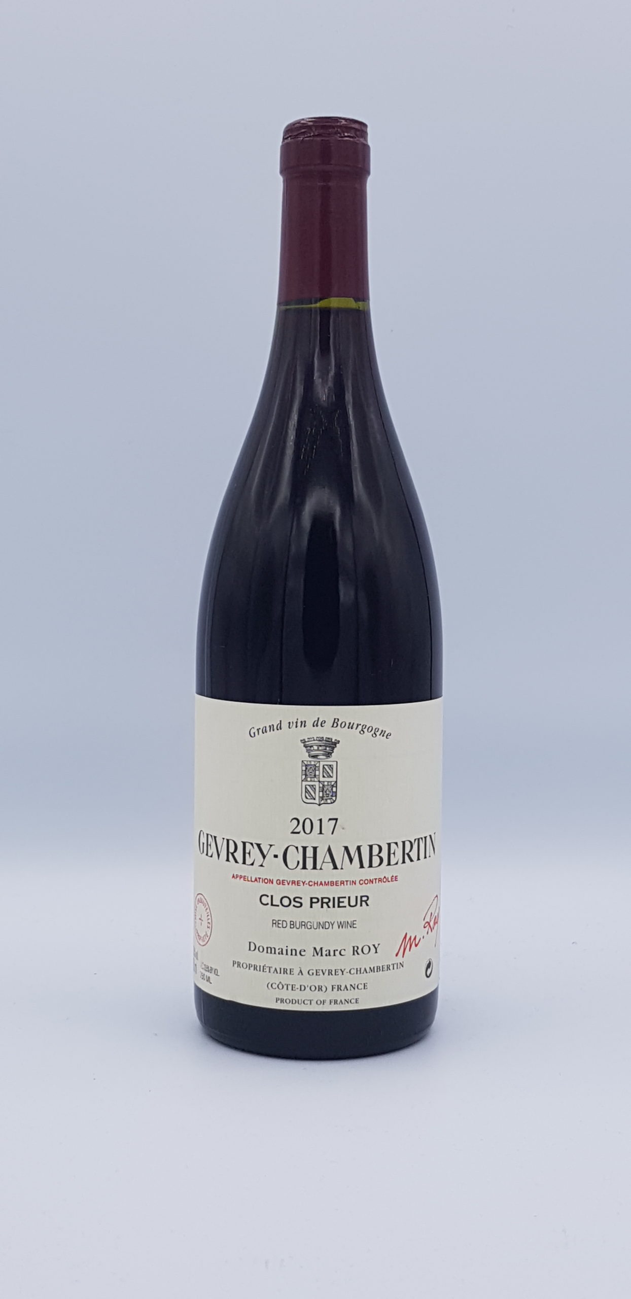 Gevrey-Chambertin “Clos Prieur” 2017 Rouge