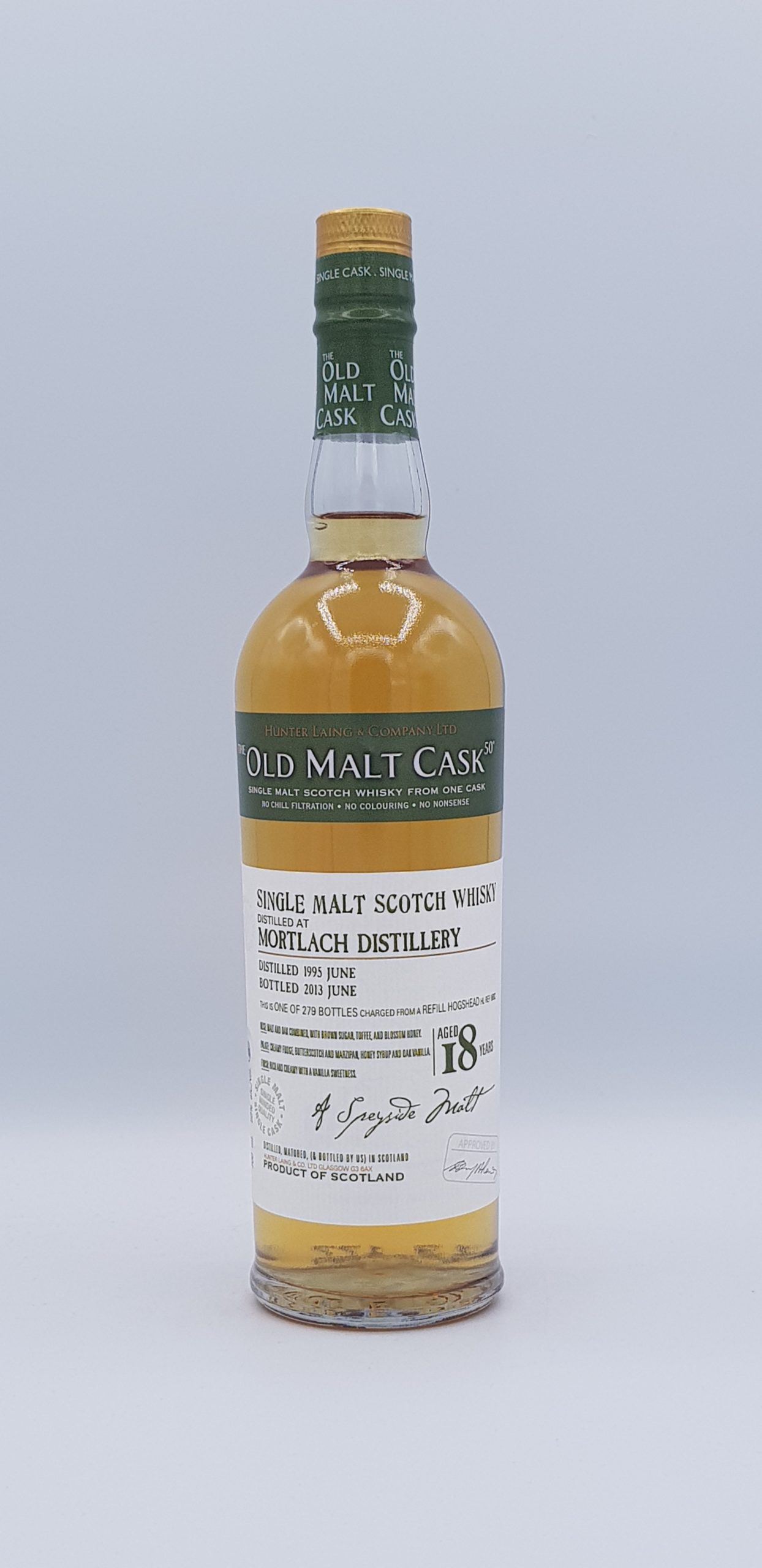 Whisky Mortlach single malt 18 Ans