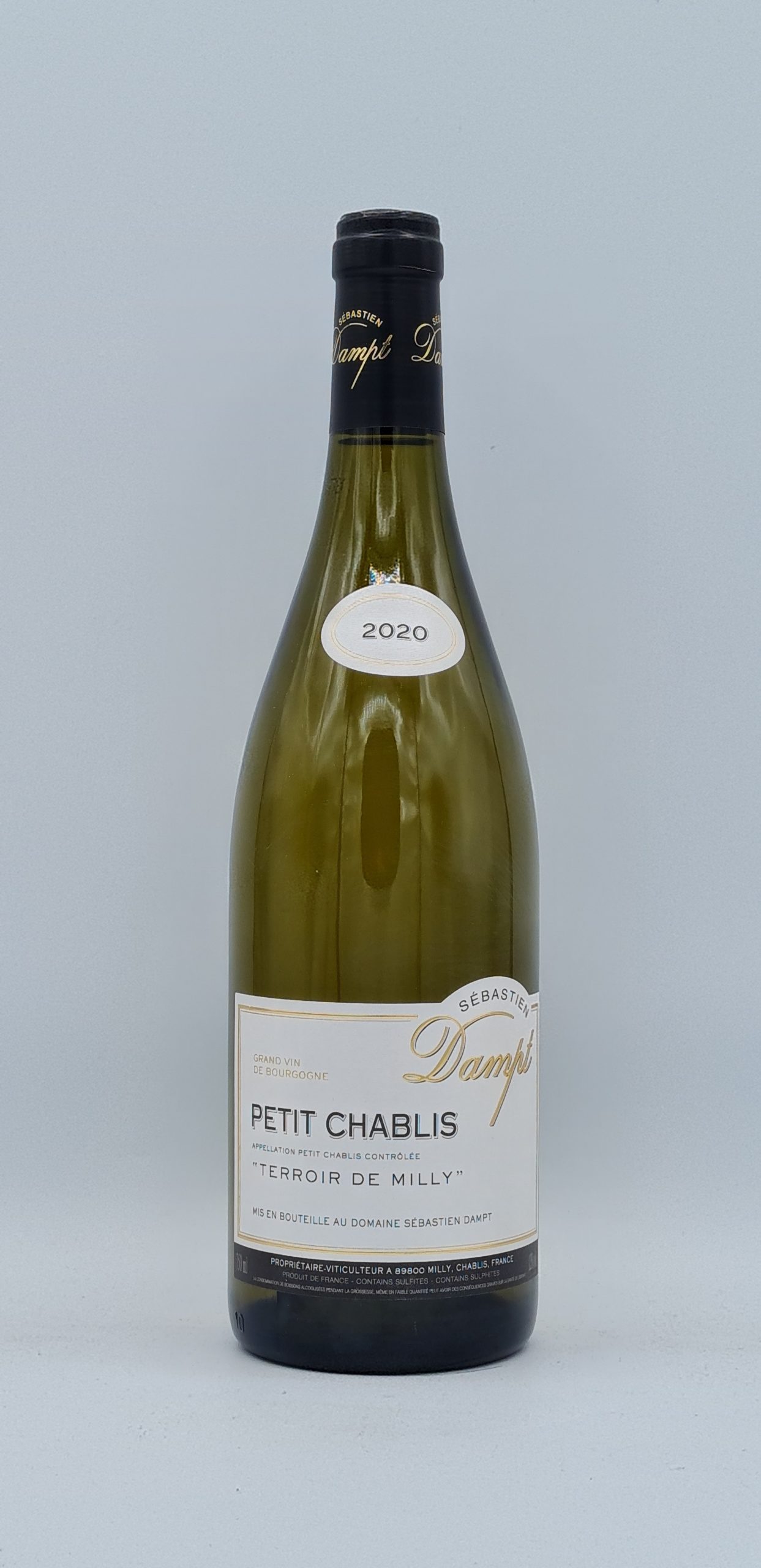 Petit Chablis « Terroir de Milly » 2020 Domaine Sébastien Dampt