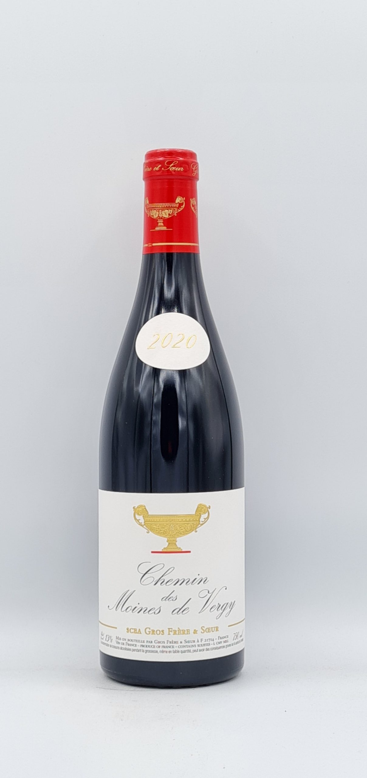 Bourgogne VDF Chemin des moines de Vergy 2020 Domaine Gros Frère et Soeur Bourgogne VDF Chemin des moines de Vergy 2020 Domaine Gros Frère et Soeur