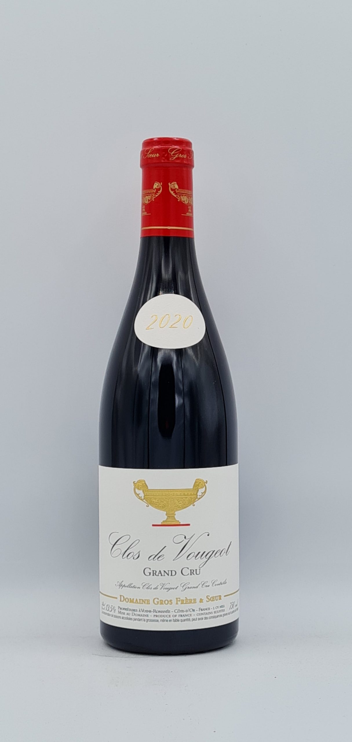 Bourgogne Clos Vougeot 2020 Domaine Gros Frère et Soeur