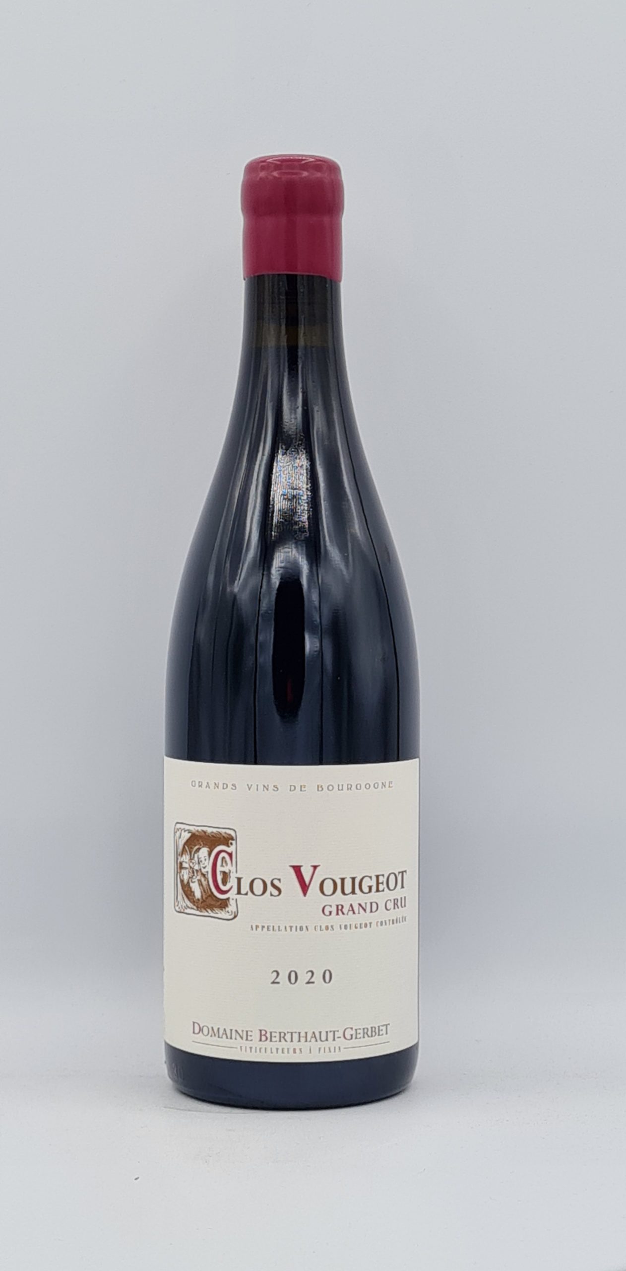 Bourgogne Clos Vougeot Grand Cru 2020 Domaine Berthaut Gerbet
