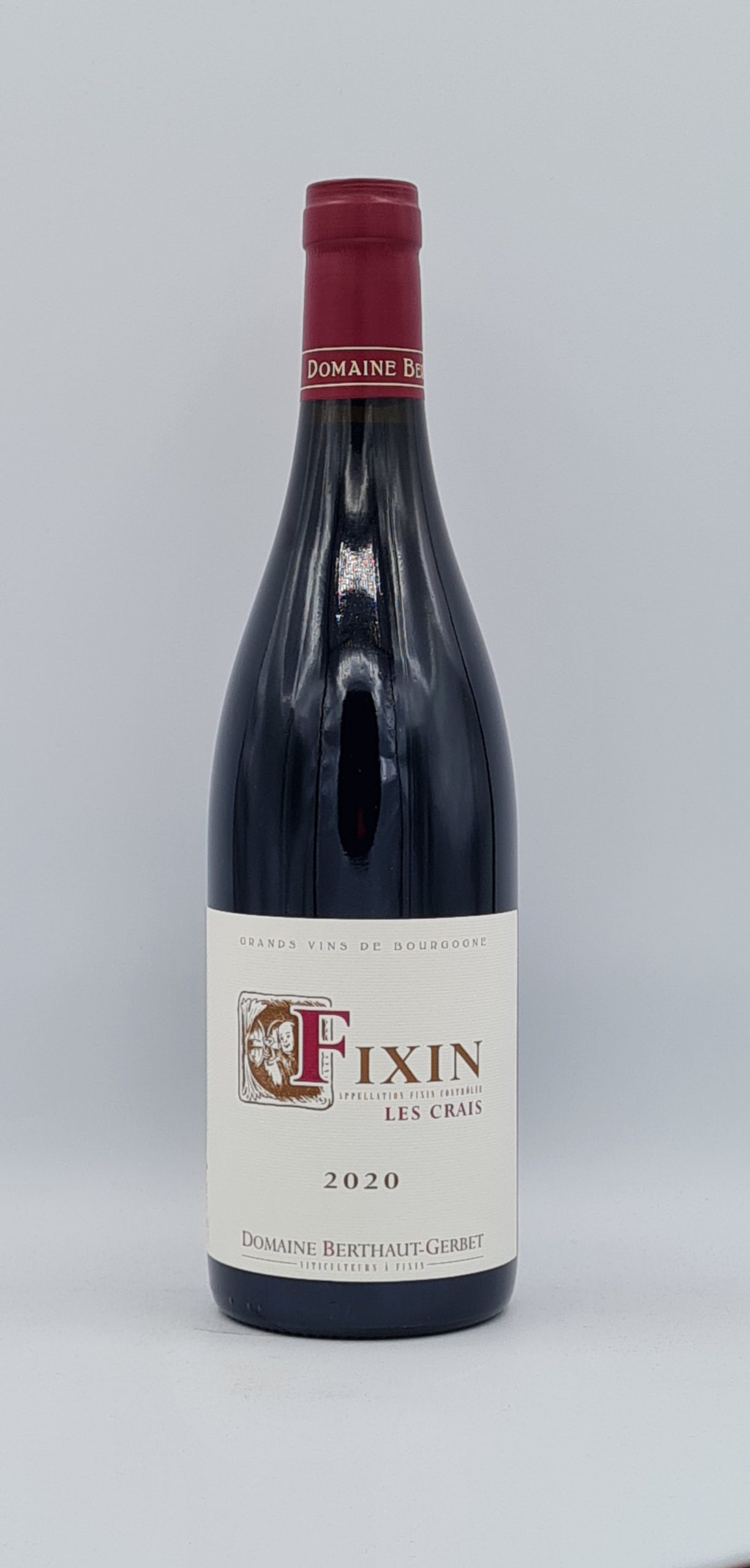 Bourgogne Fixin “Les Crais” 2020 Domaine Berthaut Gerbet Bourgogne Fixin “Les Crais” 2020 Domaine Berthaut Gerbet