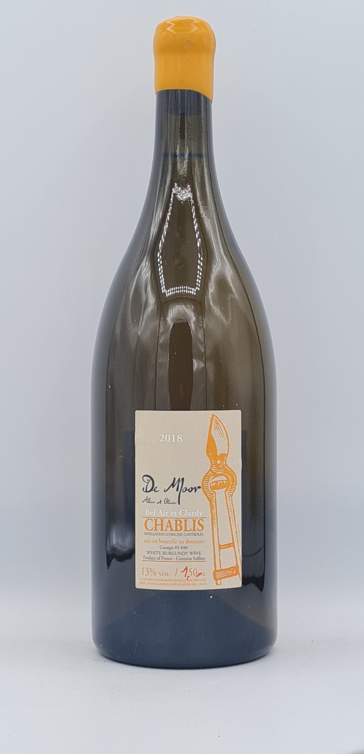 Bourgogne Magnum Chablis “Bel Air et Clardy” 2018 Domaine De Moor