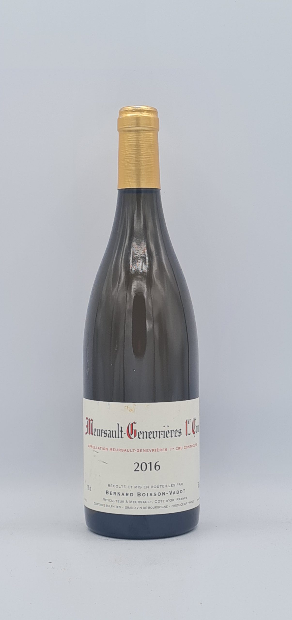 Bourgogne Meursault 1er Cru Genevrières 2016 Domaine Boisson-Vadot