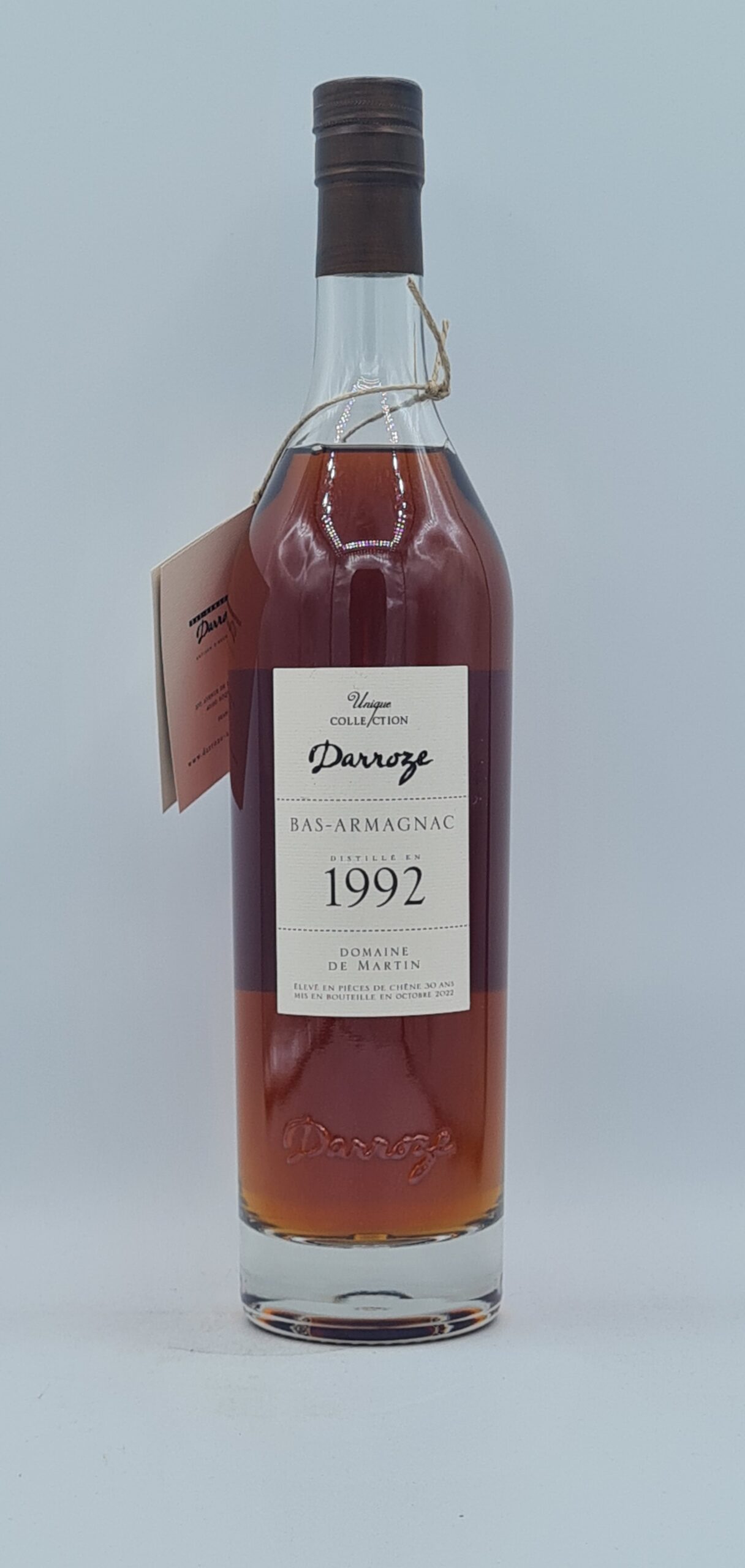 Bas Armagnac 1992 Domaine de Martin collection Darroze