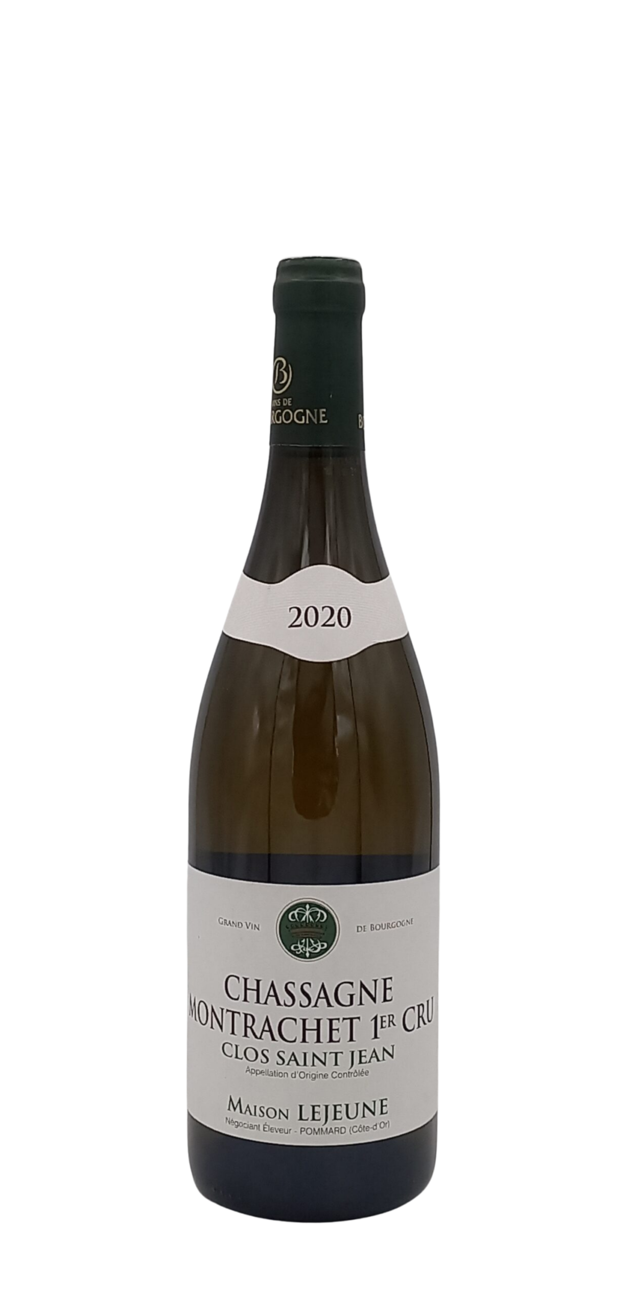 Bourgogne Chassagne-Montrachet 1er cru « Clos Saint Jean » 2020 Domaine Lejeune Bourgogne Chassagne-Montrachet 1er cru « Clos Saint Jean » 2020 Domaine Lejeune