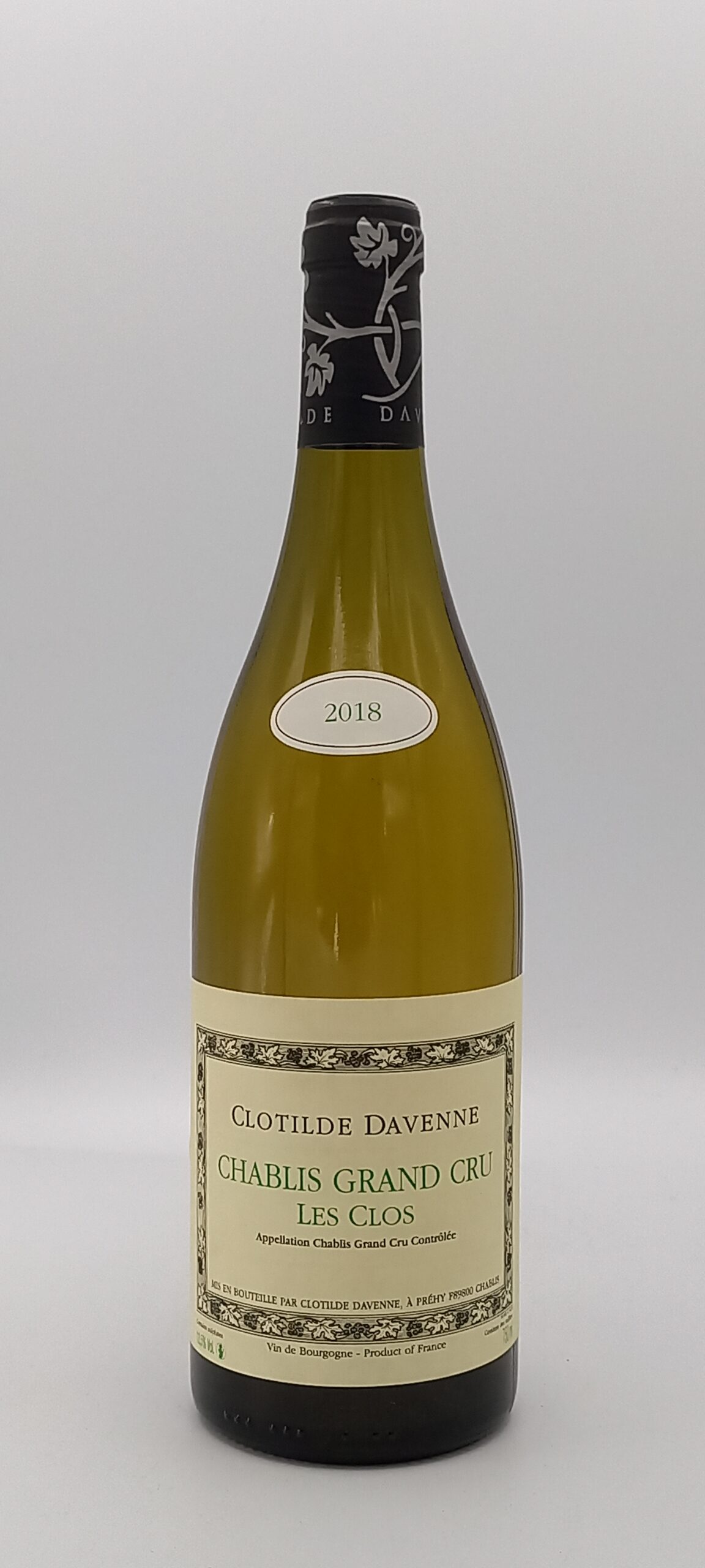 Bourgogne Chablis Grand Cru « Les Clos » 2018 Domaine Davenne