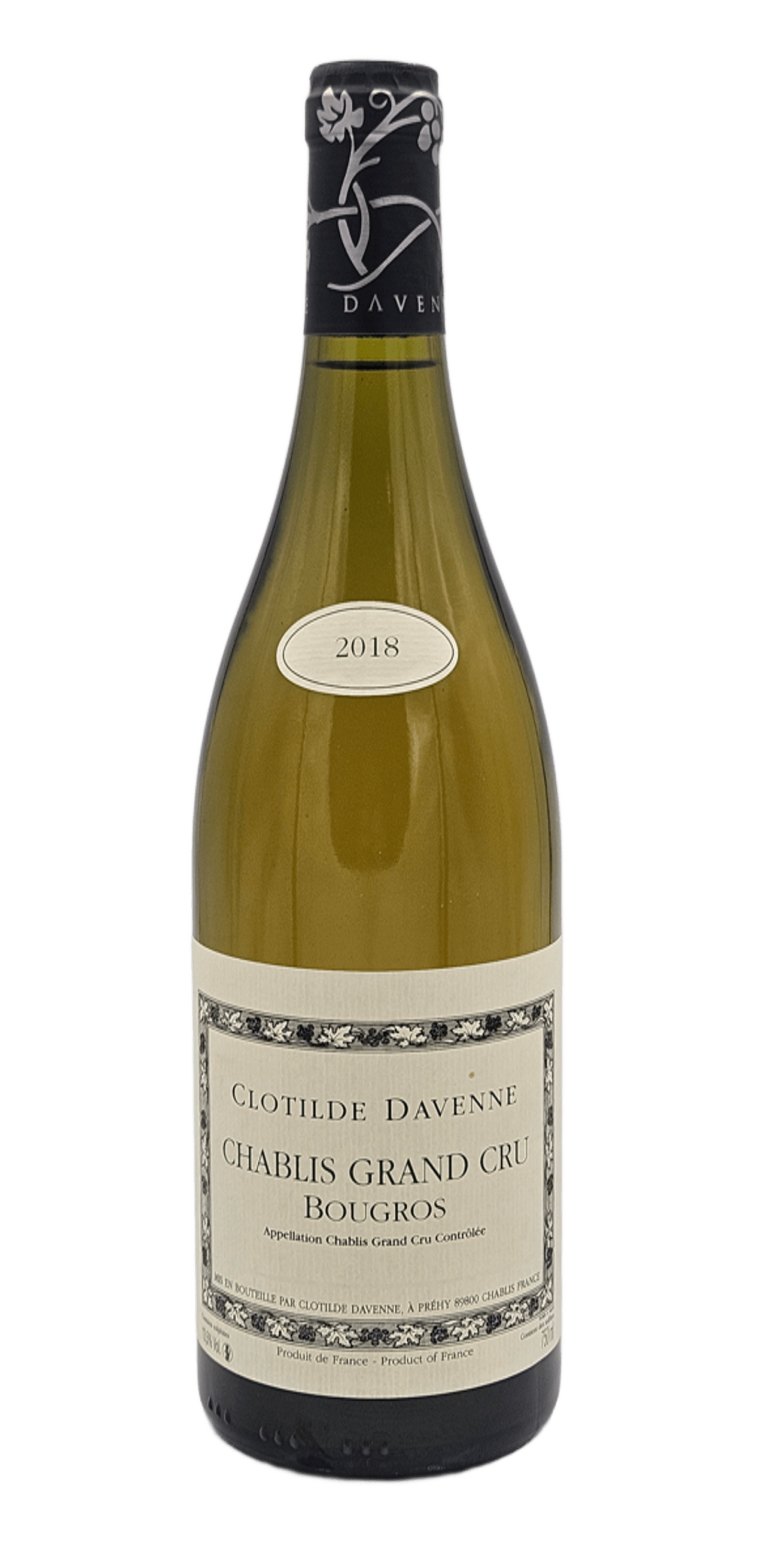Bourgogne Chablis Grand Cru « Bougros » – 2018 – Domaine Clotilde Davenne Bourgogne Chablis Grand Cru « Bougros » – 2018 – Domaine Clotilde Davenne