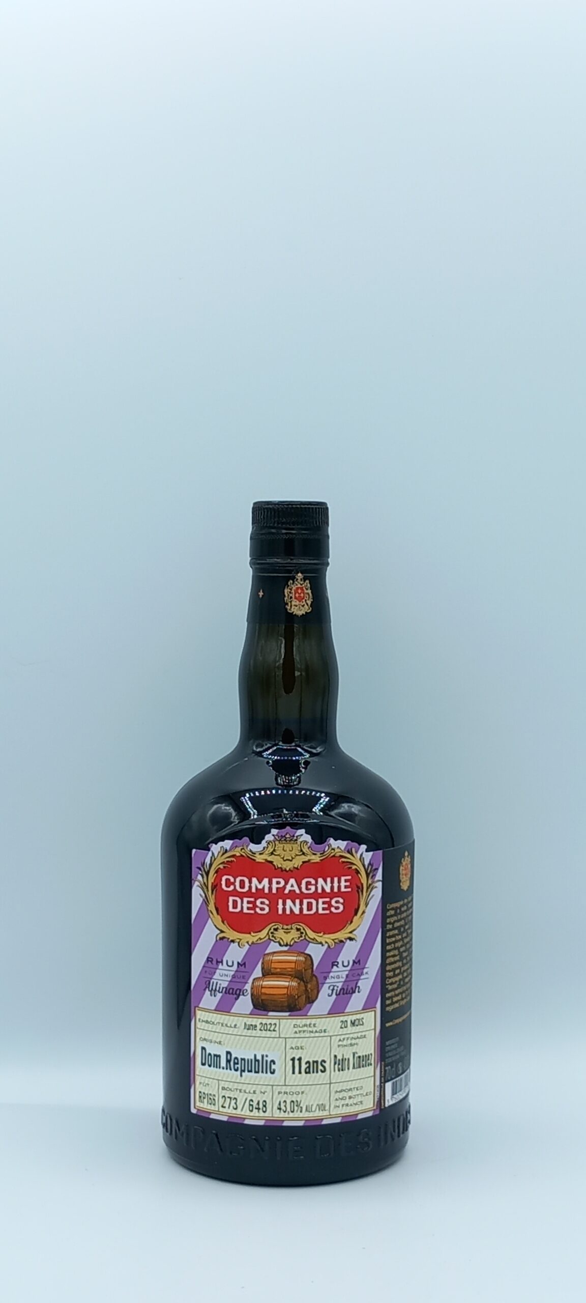 RHUM REPUBLIQUE DOMINICAINE 11 ANS LA COMPAGNIE DES INDES