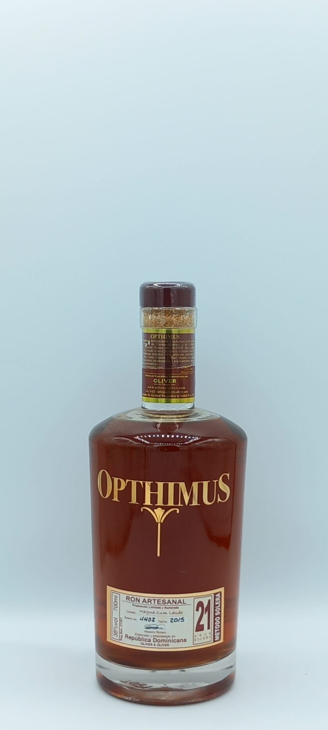 RHUM ARTESANAL OPTHIMUS 21 ANS REPUBLIQUE DOMINICAINE