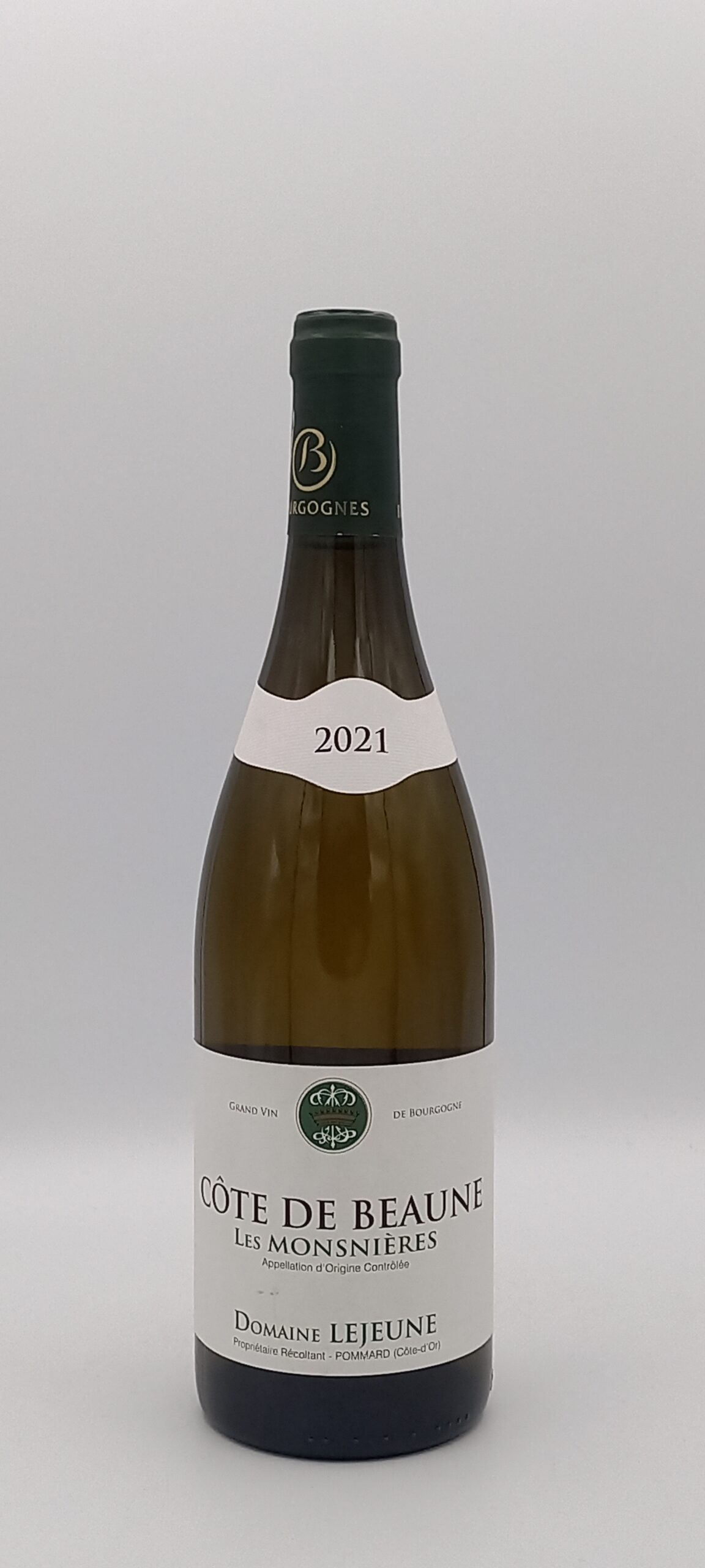 BOURGOGNE COTES DE BEAUNE « LES MONSNIERES » 2021 MAISON LEJEUNE