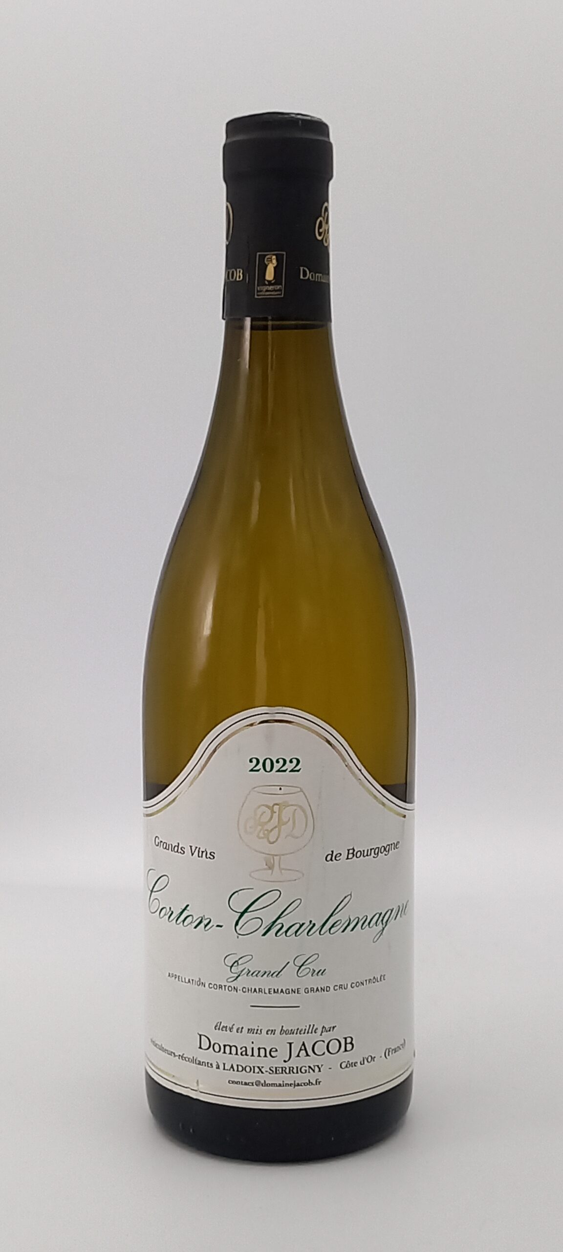 BOURGOGNE CORTON CHARLEMAGNE GRAND CRU BLANC 2022 DOMAINE JACOB