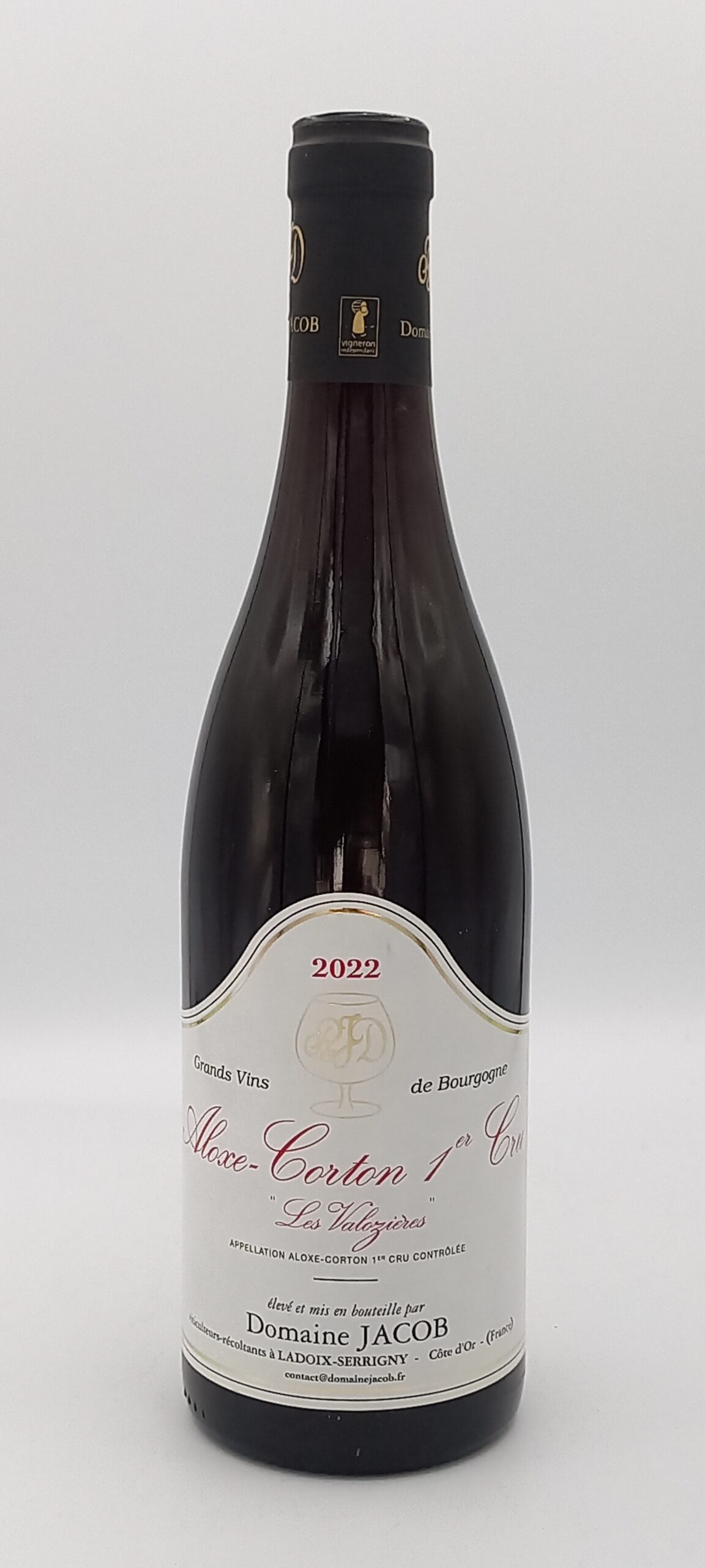BOURGOGNE ALOXE CORTON 1 ER CRU LES VALOZIERES ROUGE 2022 DOMAINE JACOB