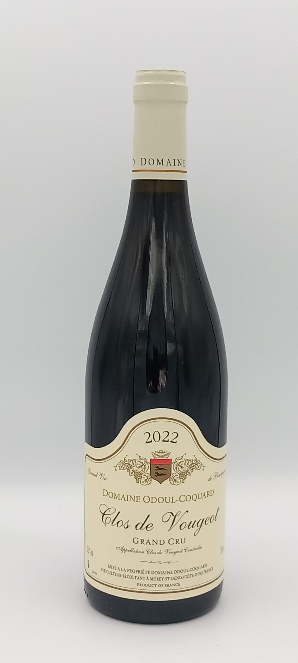 BOURGOGNE CLOS VOUGEOT GRAND CRU 2022 ROUGE DOMAINE ODOUL COQUARD