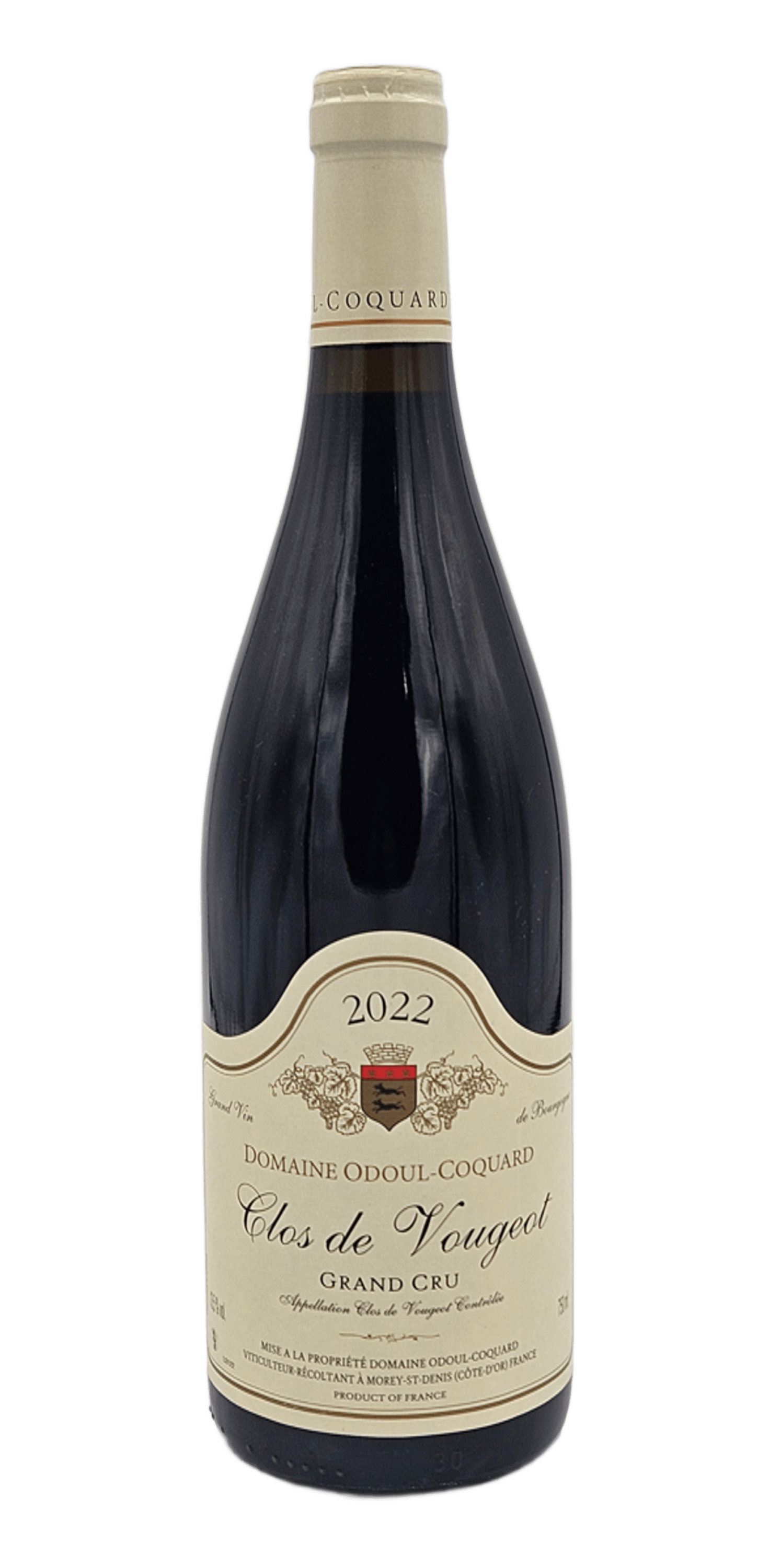Bourgogne « Clos de Vougeot » Grand Cru – Rouge – 2022 – Domaine Odoul-Coquard