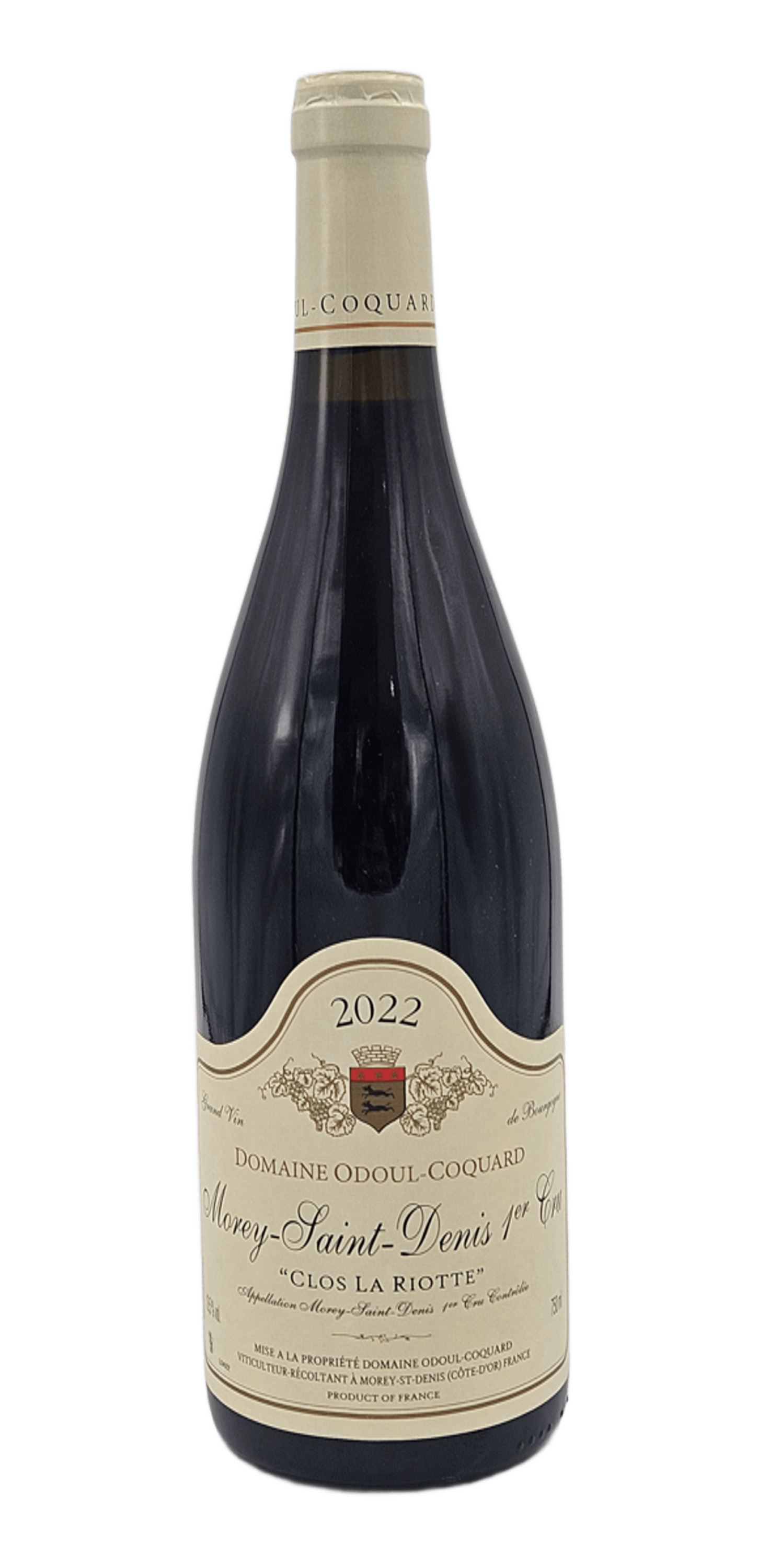 Bourgogne Morey-Saint-Denis 1er Cru « Clos La Riotte » – Rouge – 2022 – Domaine Odoul-Coquard