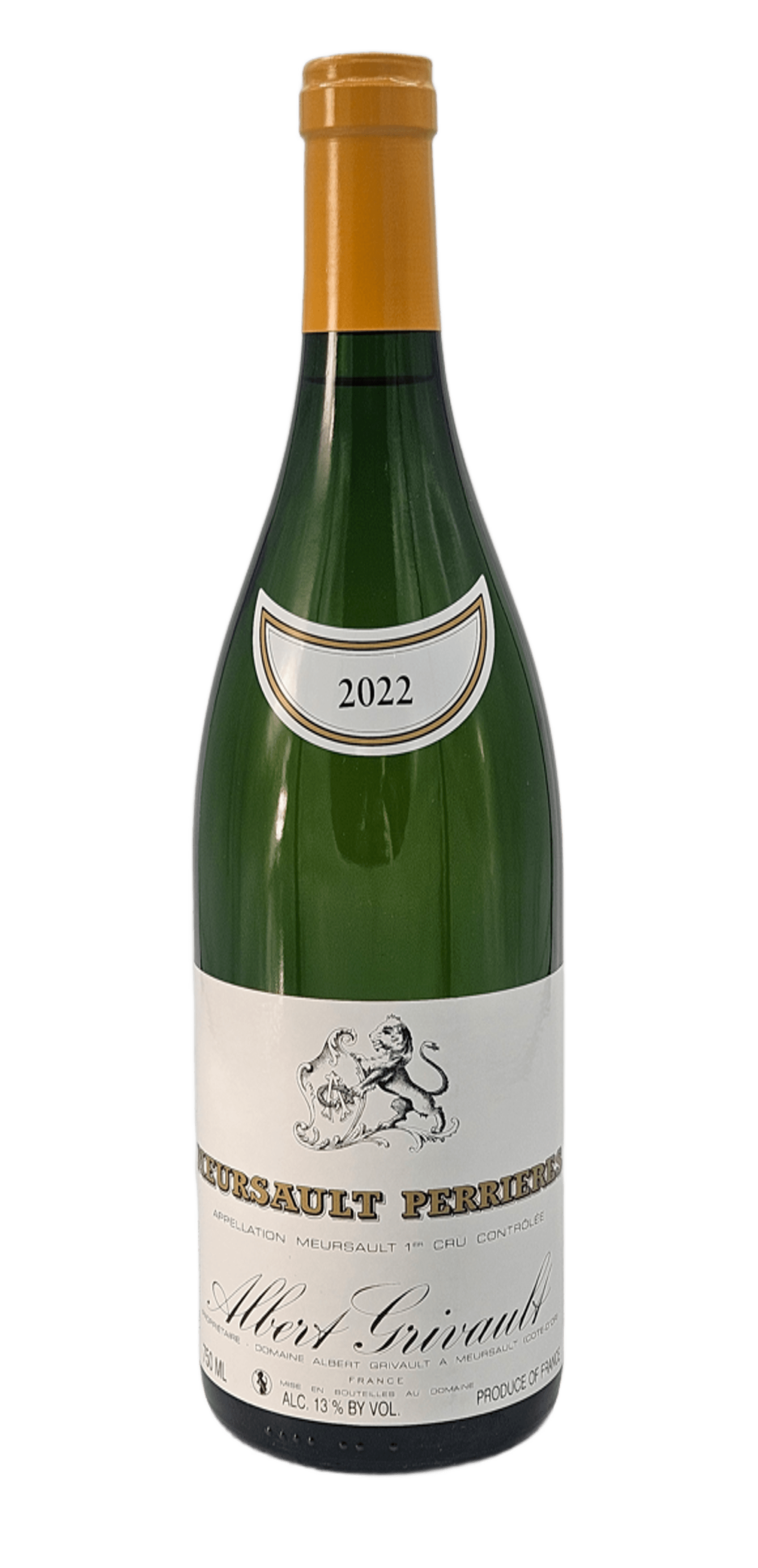 Bourgogne Meursault 1er Cru « Perrières » – Blanc – 2022 – Domaine Albert Grivault