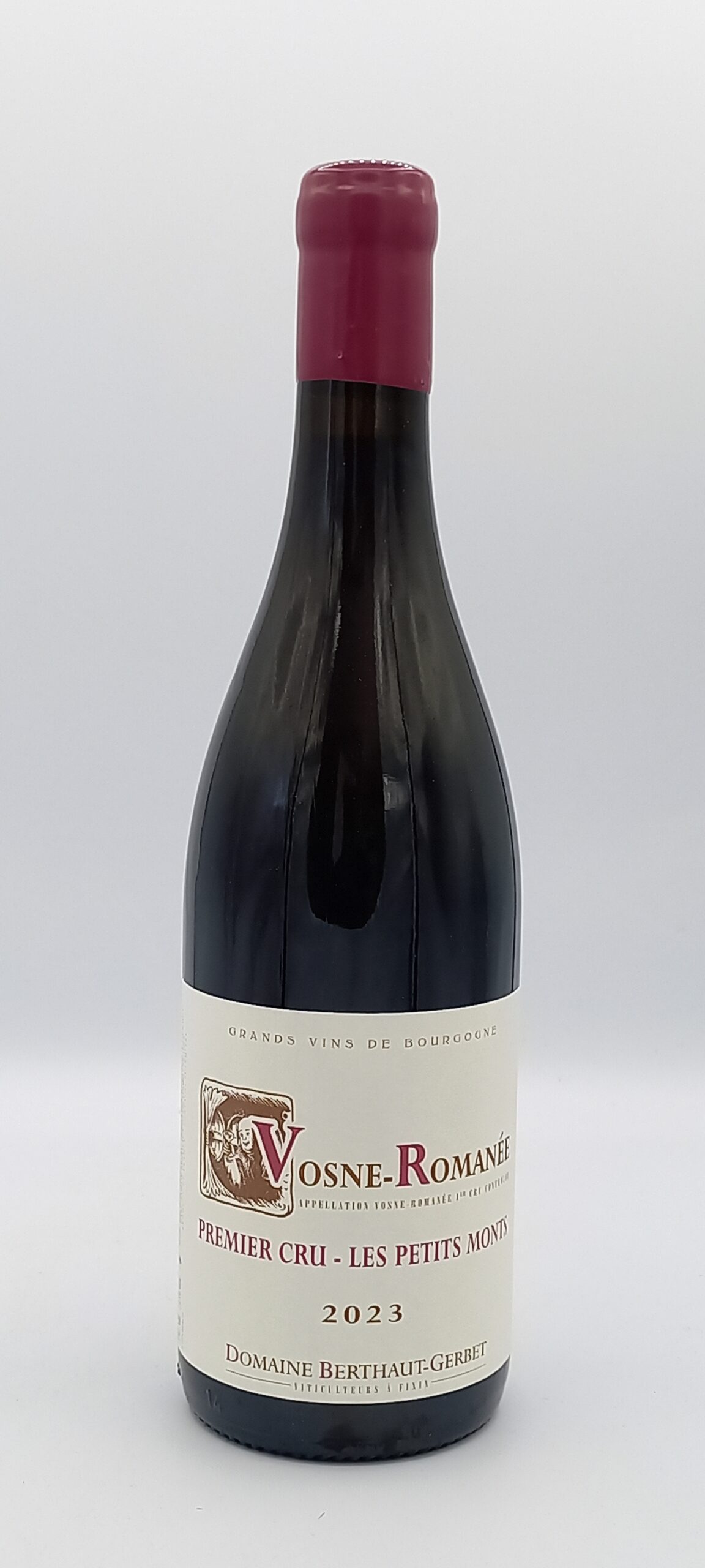 BOURGOGNE VOSNE ROMANEE 1ER CRU « LES PETITS MONTS » 2023 DOMAINE BERTHAUT GERBET