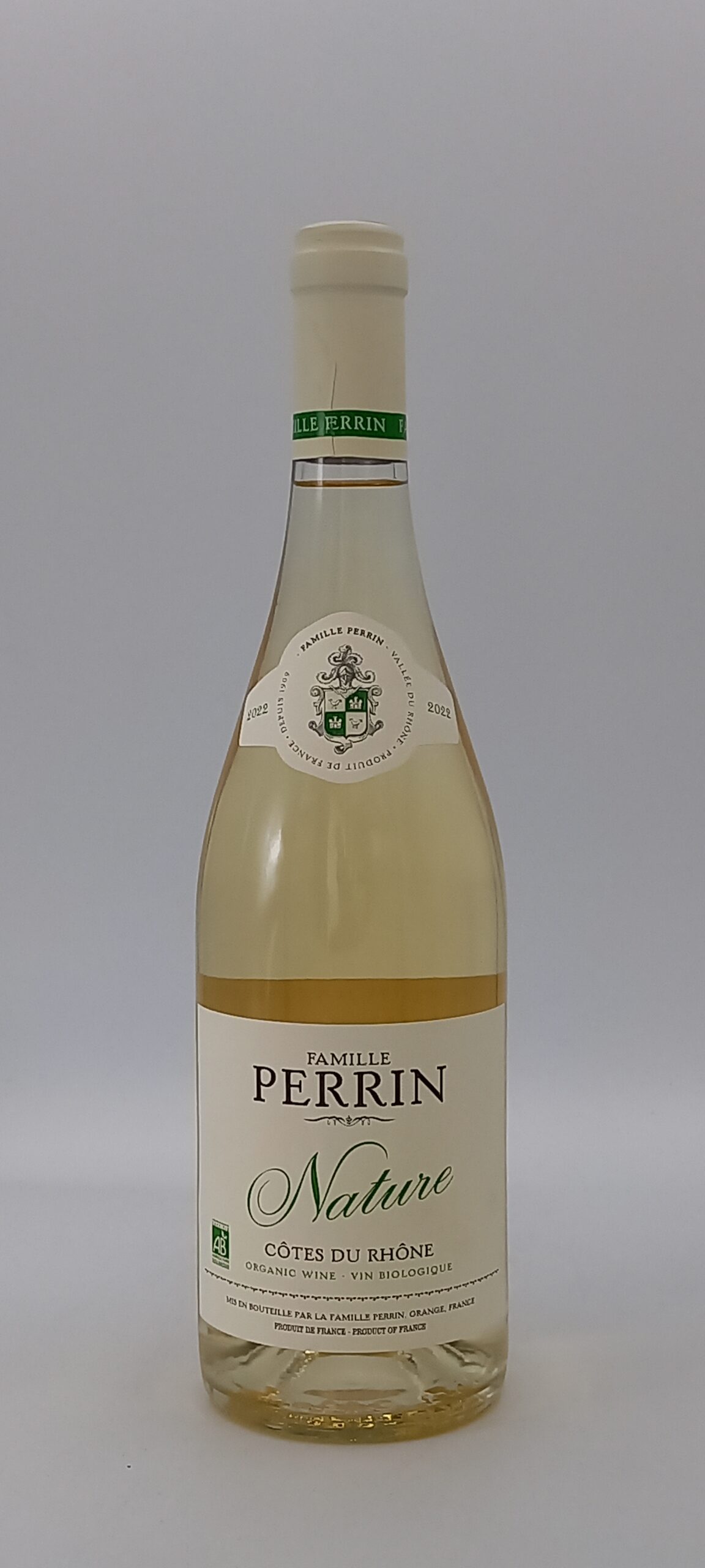 Côte du Rhône Nature 2021 blanc Famille Perrin