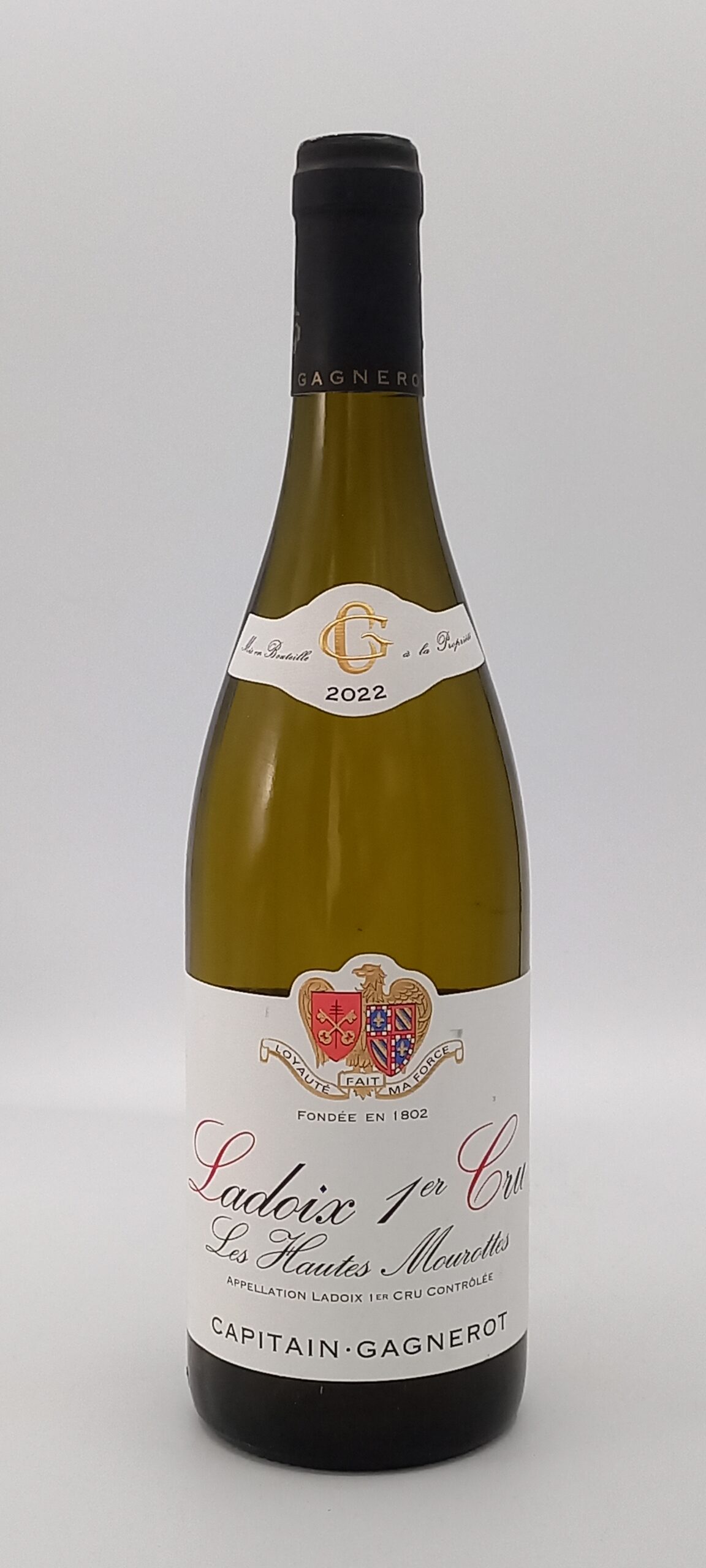 BOURGOGNE LADOIX 1ER CRU 2022 HAUTES MOUROTTES BLANC DOMAINE CAPITAIN GAGNEROT