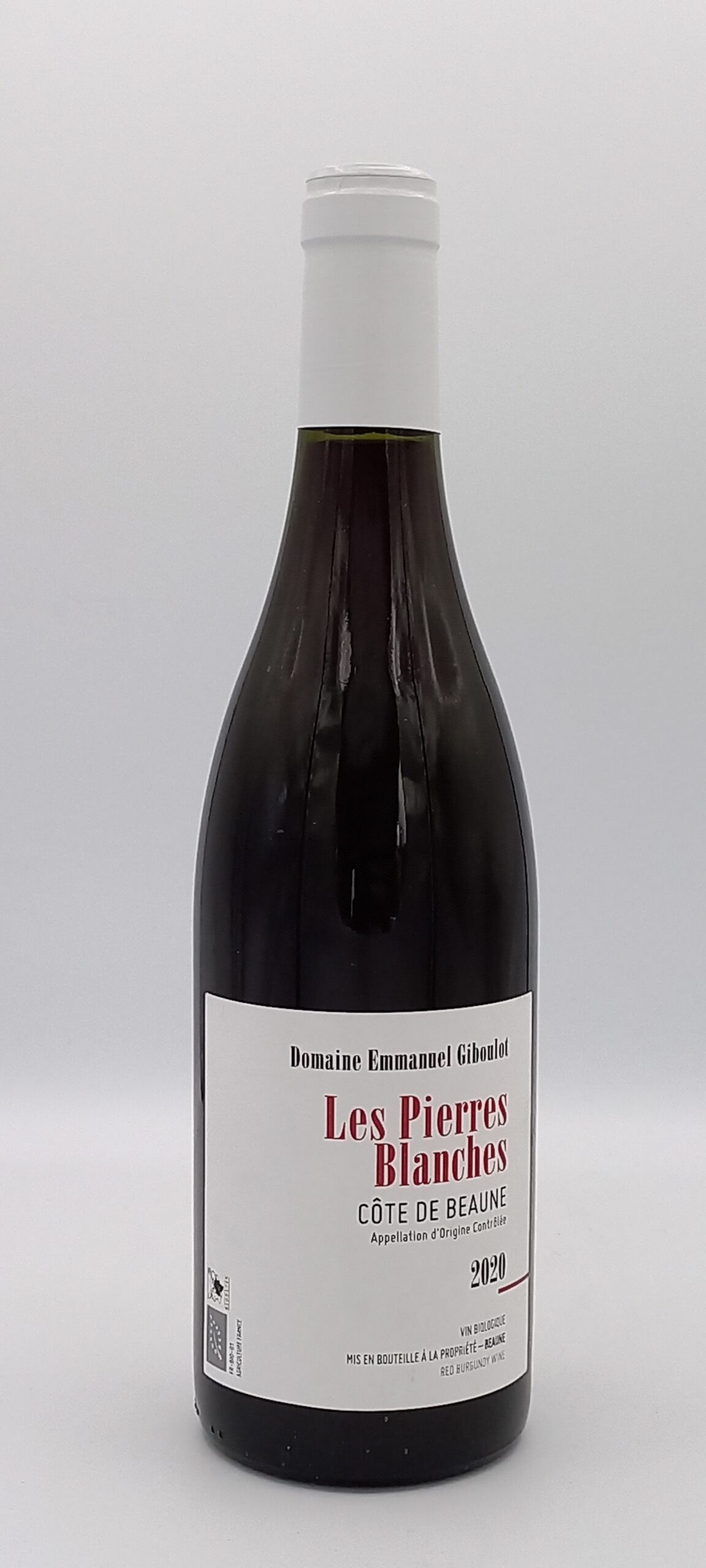 BOURGOGNE CÔTES DE BEAUNE « PIERRE BLANCHE  » 2020 ROUGE BIO DOMAINE GIBOULOT