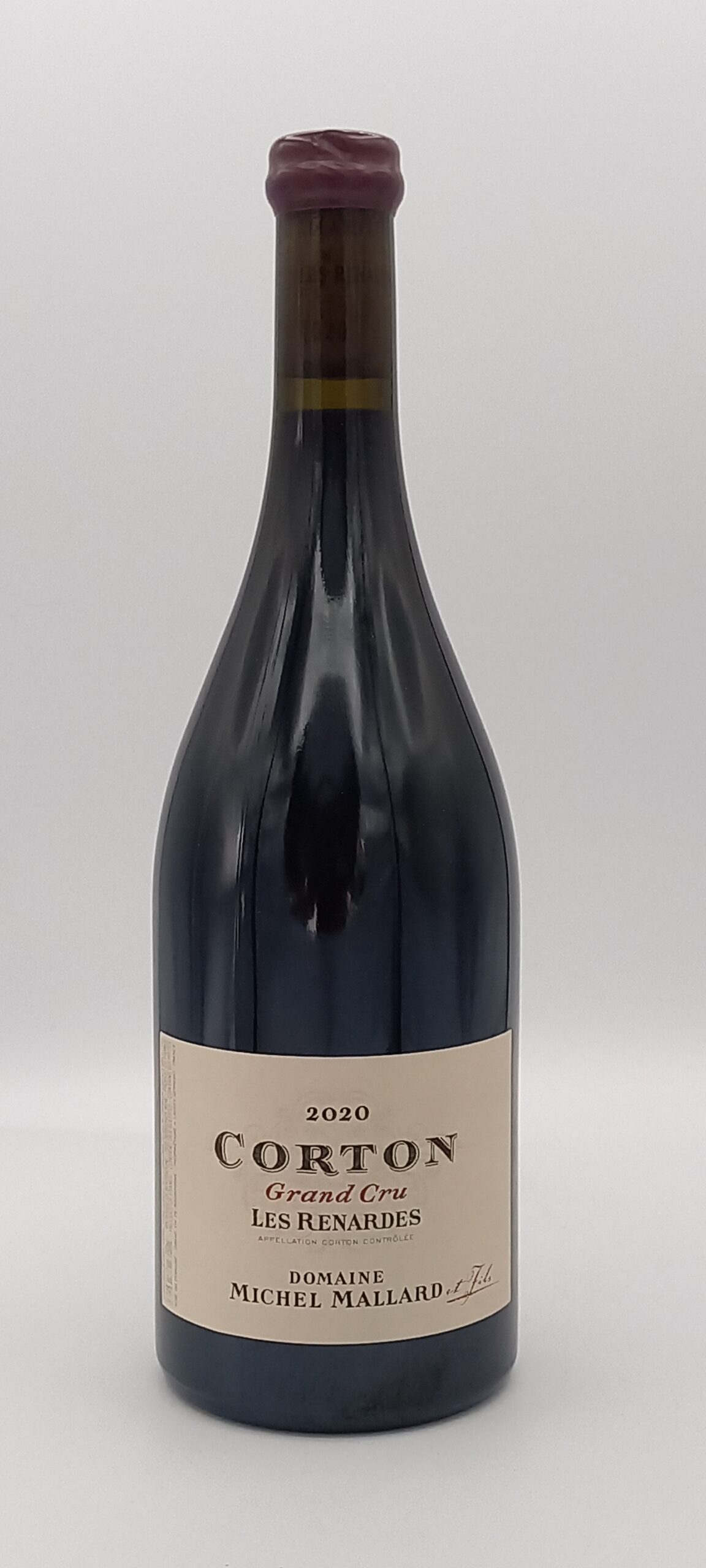 BOURGOGNE CORTON RENARDES GRAND CRU ROUGE 2020 DOMAINE MICHEL MALLARD
