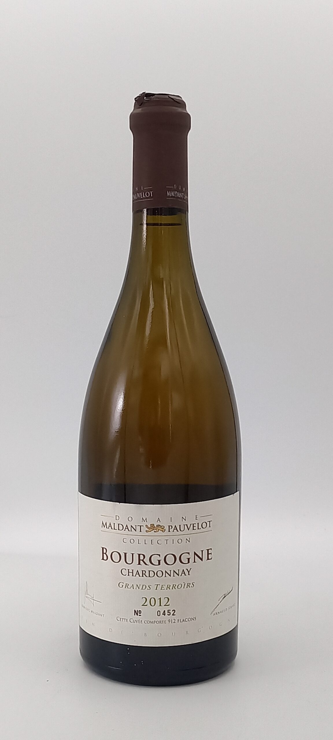 BOURGOGNE CHARDONNAY 2012 GRANDS TERROIRS DOMAINE MALDANT-PAUVELOT