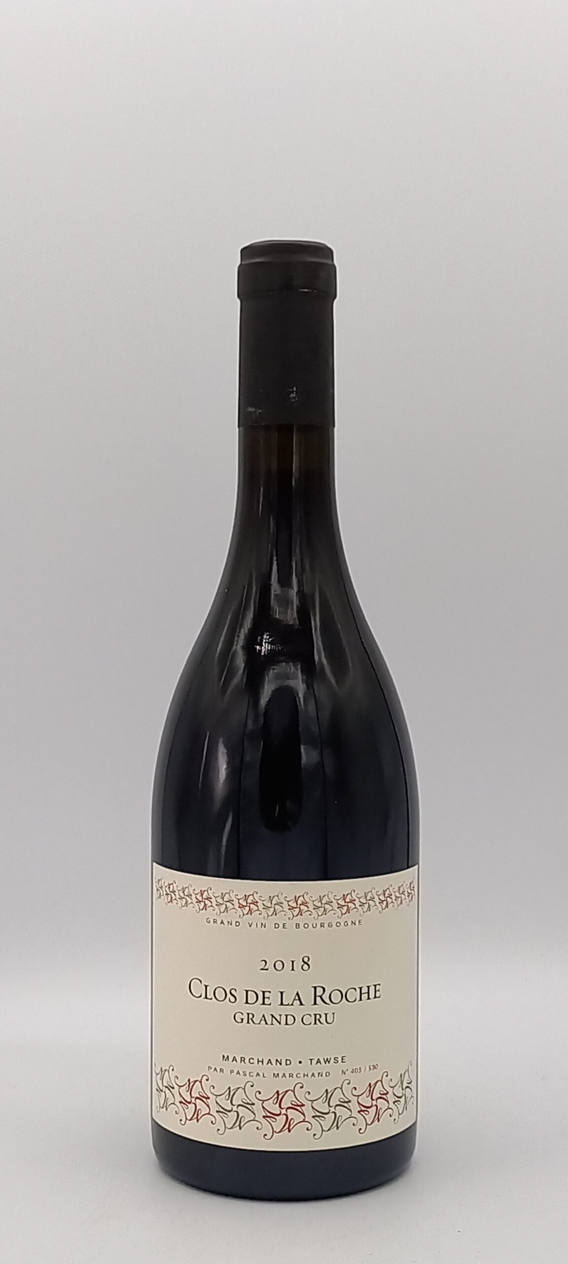 BOURGOGNE CLOS DE LA ROCHE GRAND CRU ROUGE 2018 MARCHAND-TAWSE