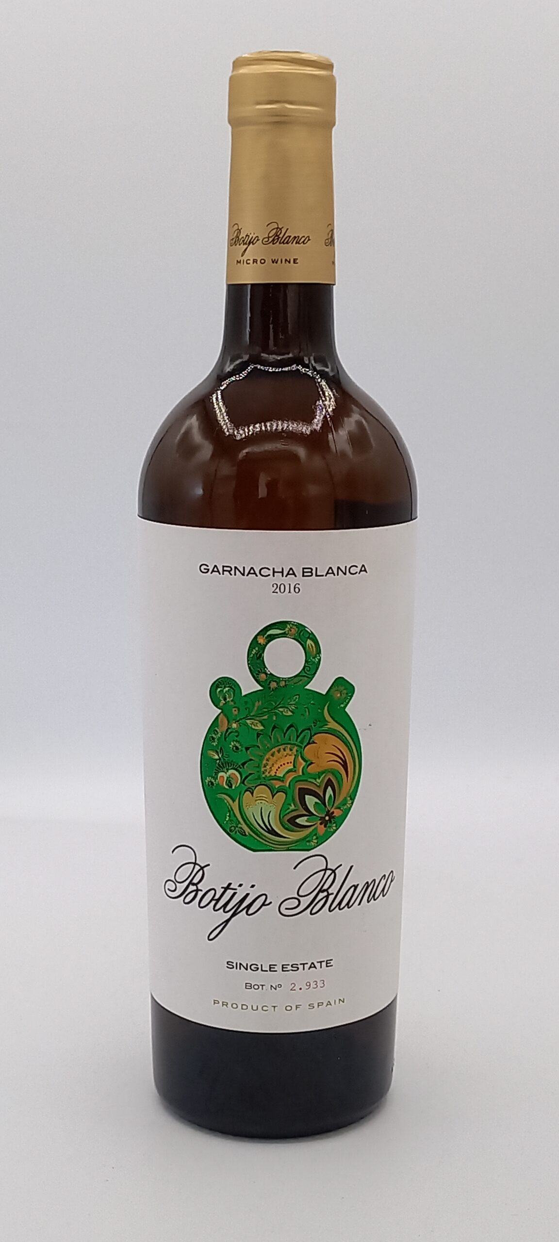 BOTIJO BLANCO 2016 IGP VALDEJALON BODEGAS FRONTONIO
