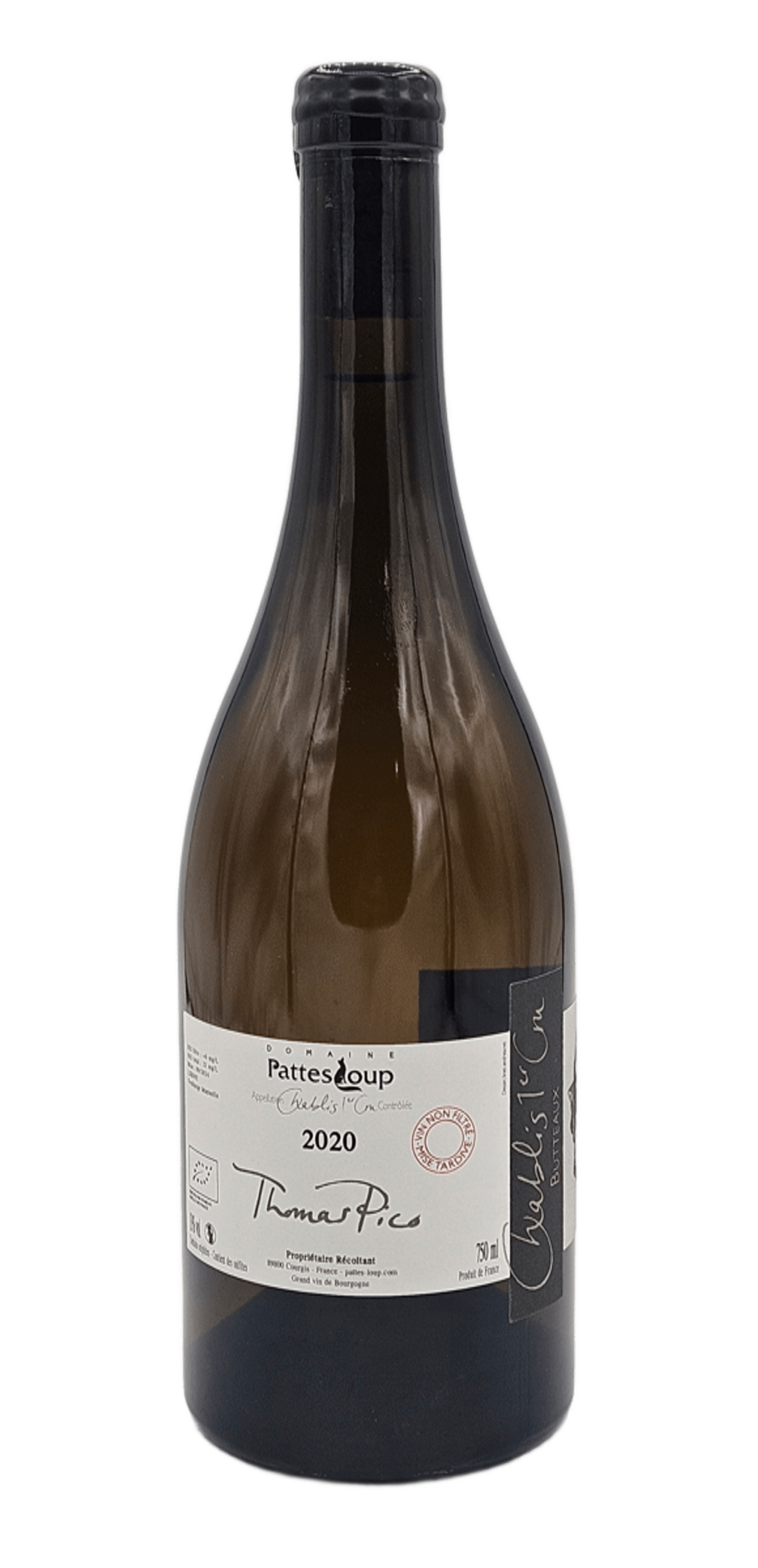 Bourgogne Chablis 1er Cru « Butteaux » – Blanc – 2020 – Bio – Domaine Pattes Loup