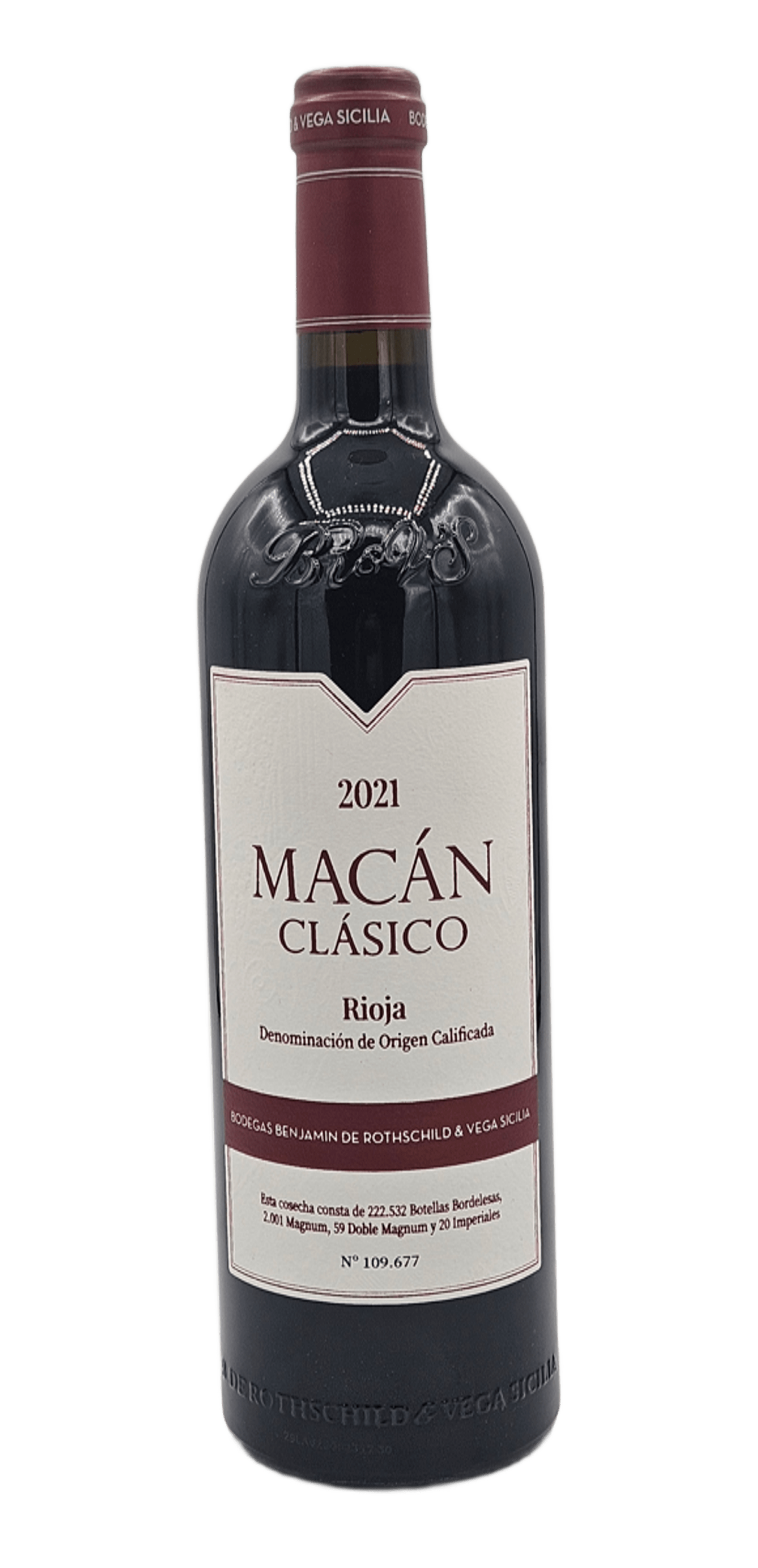 Rioja « Macan Clasico » – Rouge – 2021 – Rothschild & Vega-Sicilia
