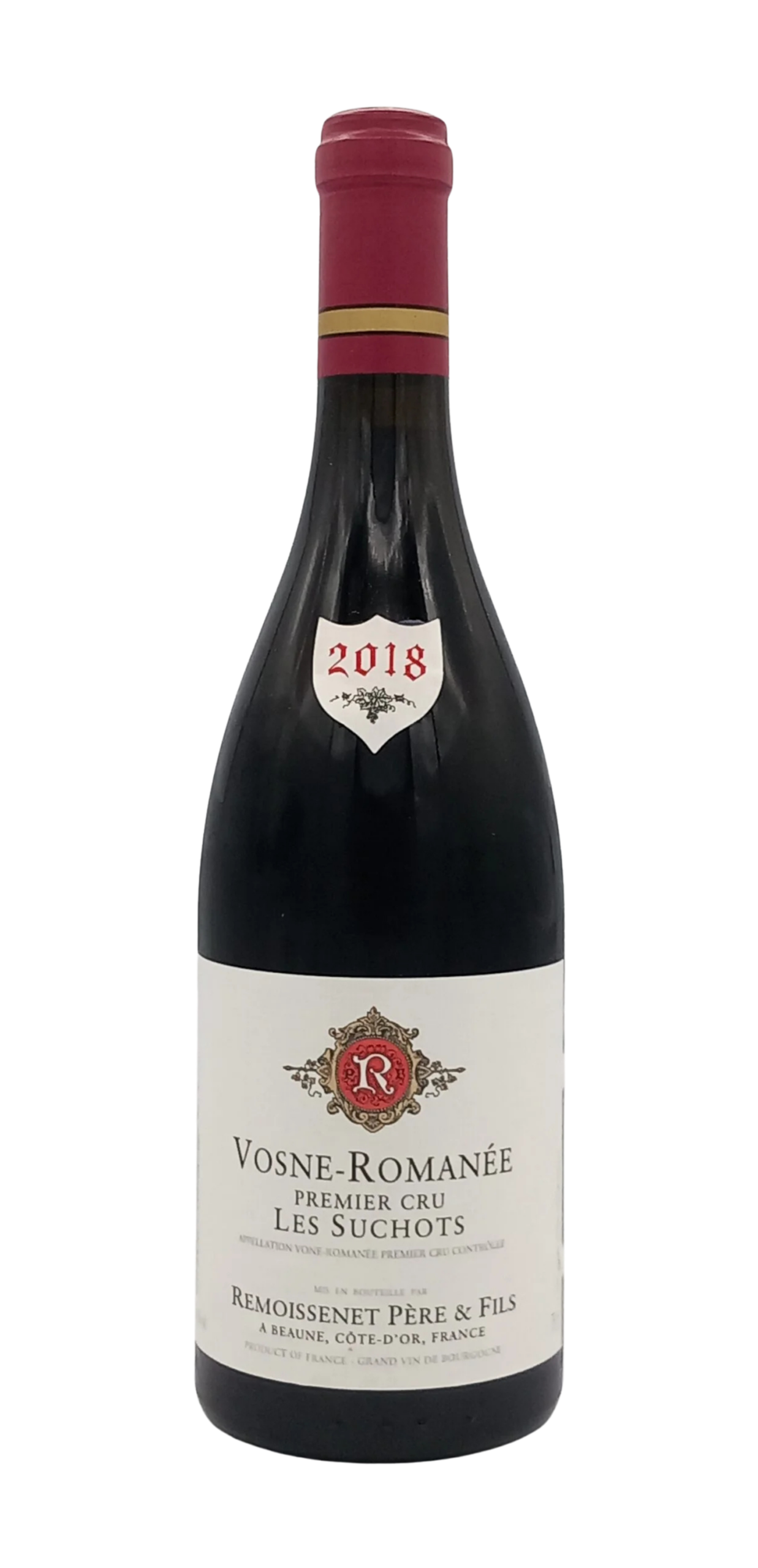 BOURGOGNE VOSNE ROMANEE 1 CRU SUCHOTS 2018 ROUGE DOMAINE REMOISSENET