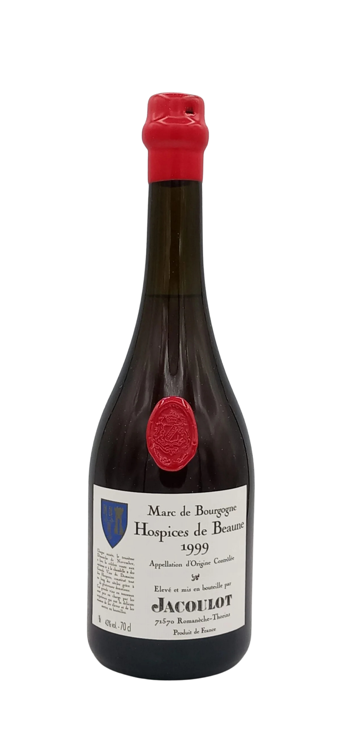 MARC DE BOURGOGNE DES HOSPICES DE BEAUNE 1999 MAISON JACOULOT