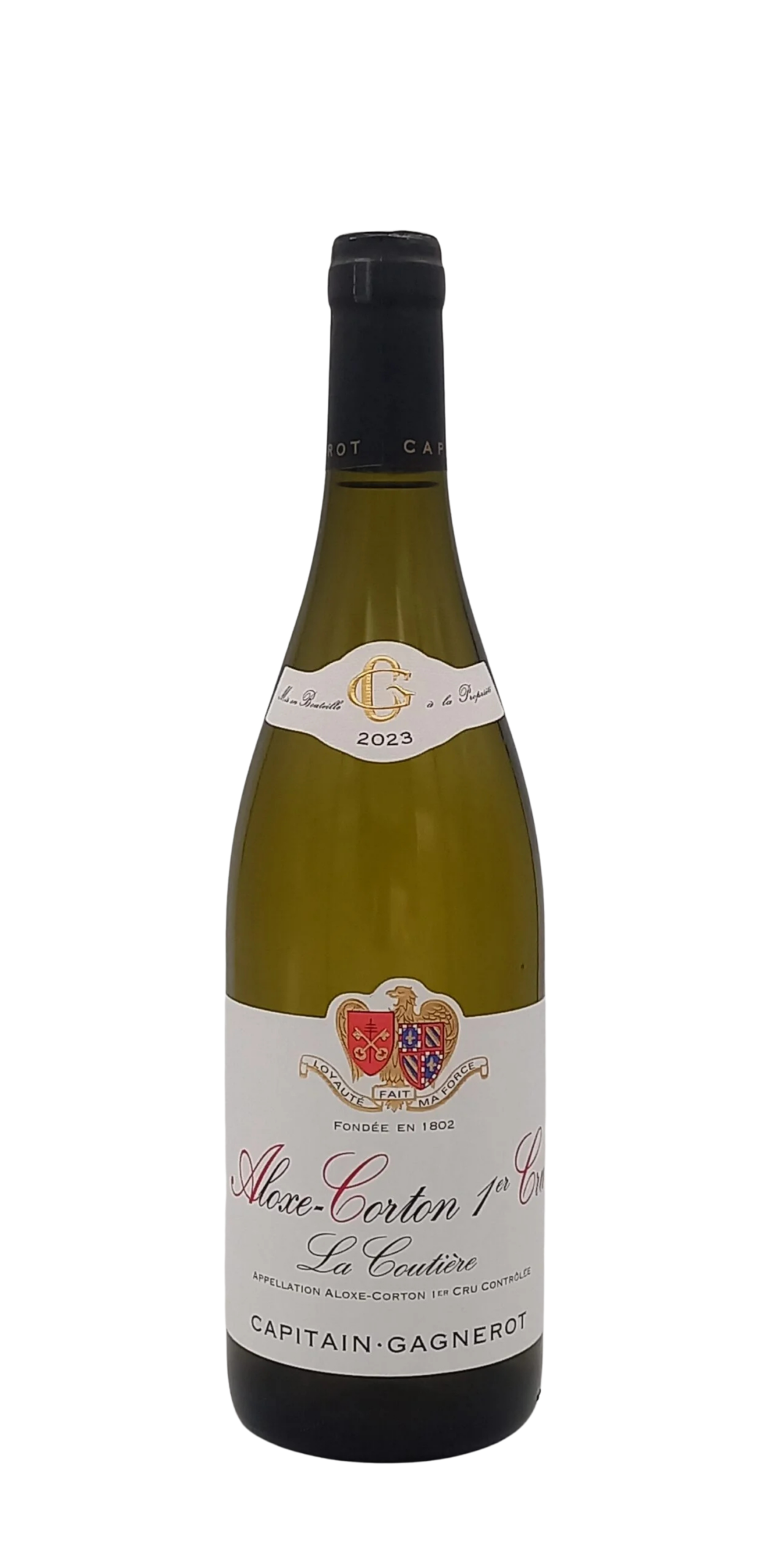 BOURGOGNE ALOXE CORTON BLANC 2023 1ER CRU LA COUTIERE DOMAINE CAPITAIN GAGNEROT