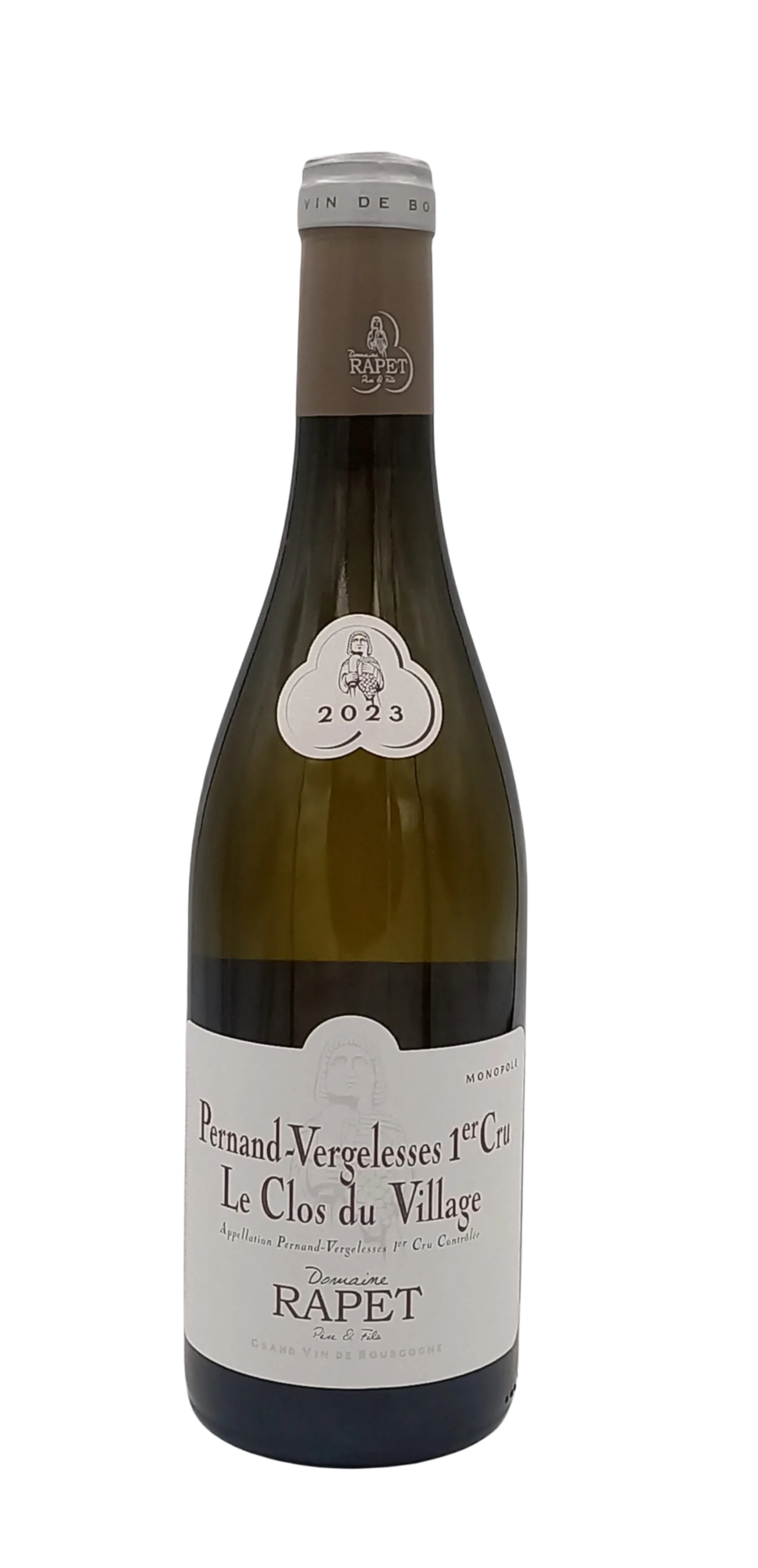 BOURGOGNE PERNAND VERGELESSES 1 ER CRU « CLOS DU VILLAGE » BLANC 2023 DOMAINE RAPET PERE ET FILS BOURGOGNE PERNAND VERGELESSES 1 ER CRU « CLOS DU VILLAGE » BLANC 2023 DOMAINE RAPET PERE ET FILS
