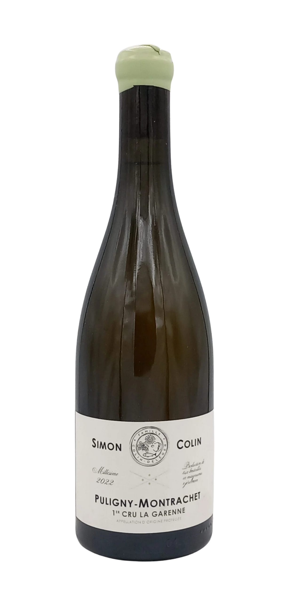 BOURGOGNE PULIGNY MONTRACHET 1ER CRU LA GARENNE BLANC 2022 DOMAINE SIMON COLIN